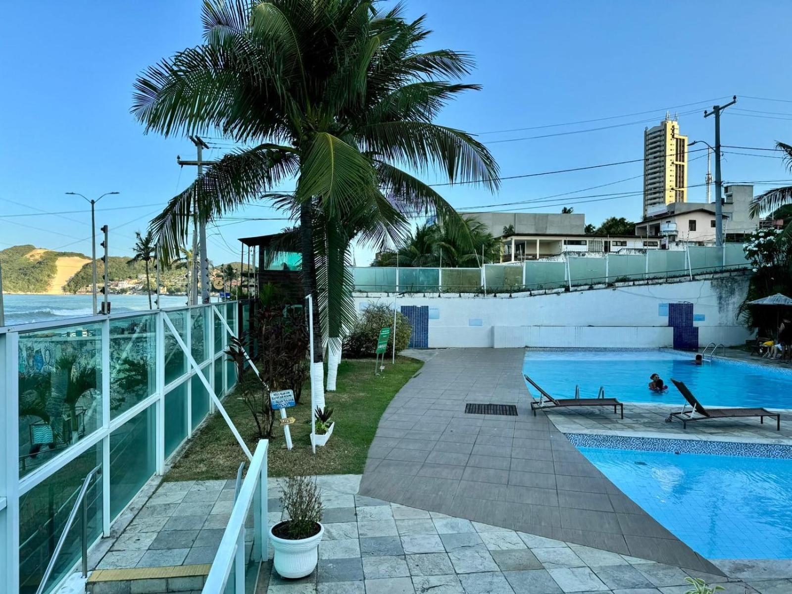 Edy Hospedagens Beira-Mar Flat 310 Com Vista Para O Morro Do Careca, Piscina E Localizacao Privilegiada Натал Экстерьер фото